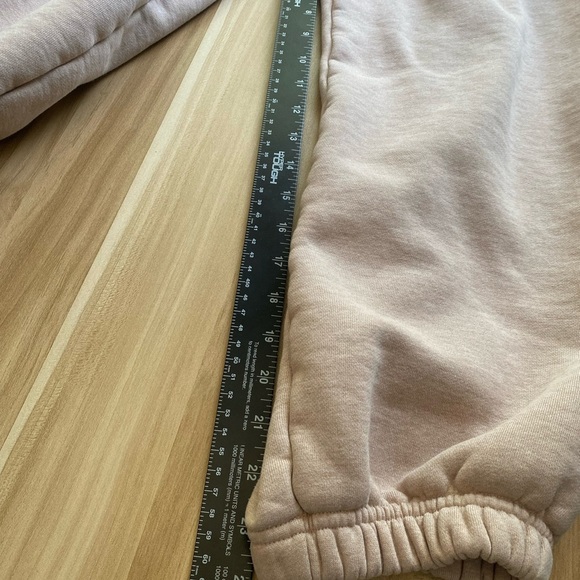Rare Jordan Flight Women Washed Fleece Ankle Joggers Pants Light Pink Size Large - Picture 5 of 9